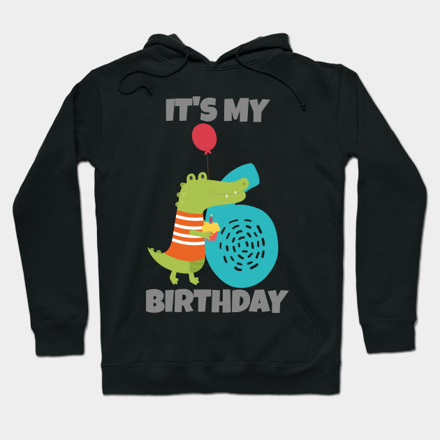 It's My 6th Birthday, Happy 6th Birthday, Happy sixth Birthday Alligator Design for boys and girls